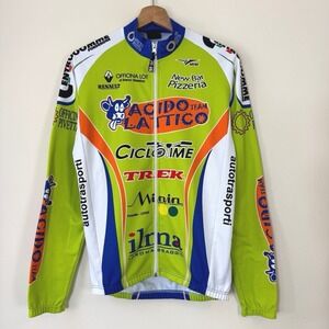 MEM Activewear Italy Colorful Cycling Shirt With Zipper - Large/XL